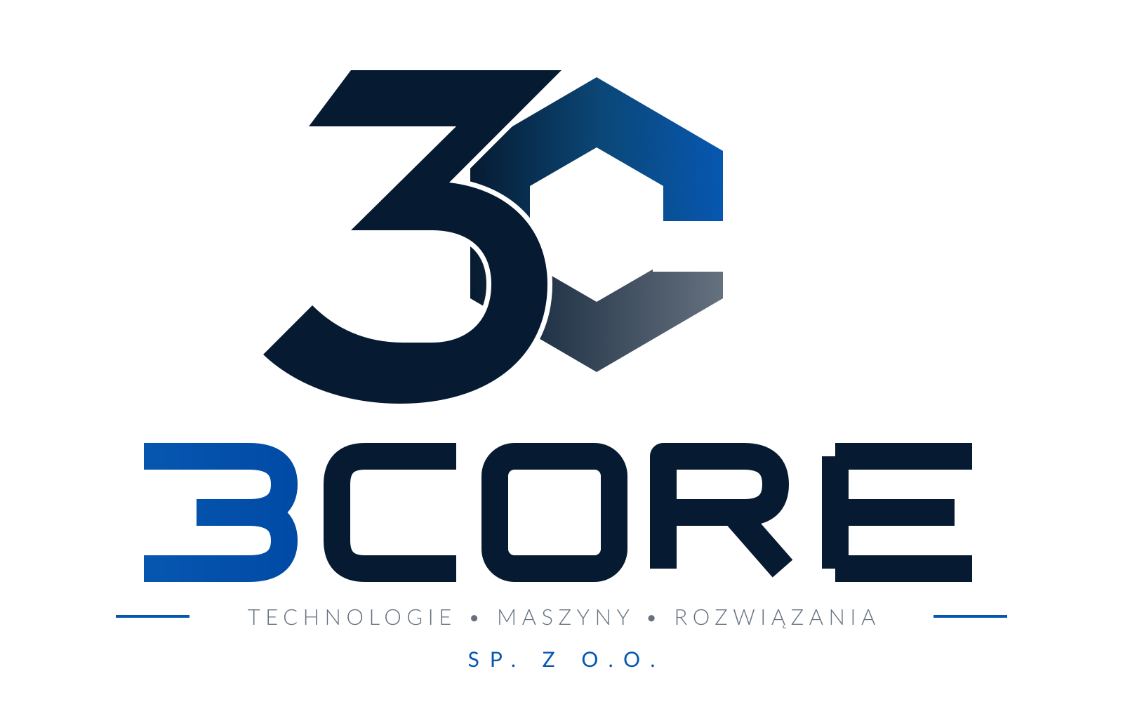 Logo 3CORE — Technologie, maszyny, rozwiązania